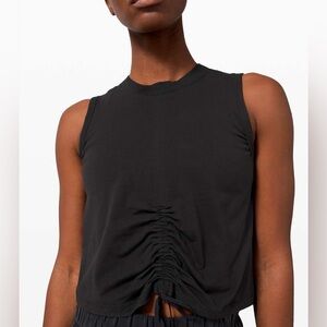 Lululemon Black Cinch Front Tank Top